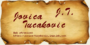 Jovica Tucaković vizit kartica